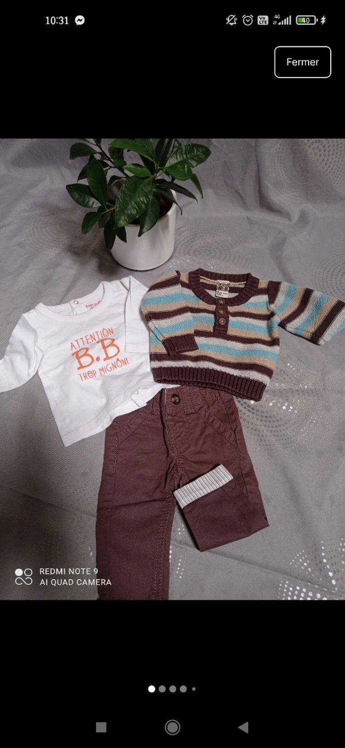 petit ensemble marron