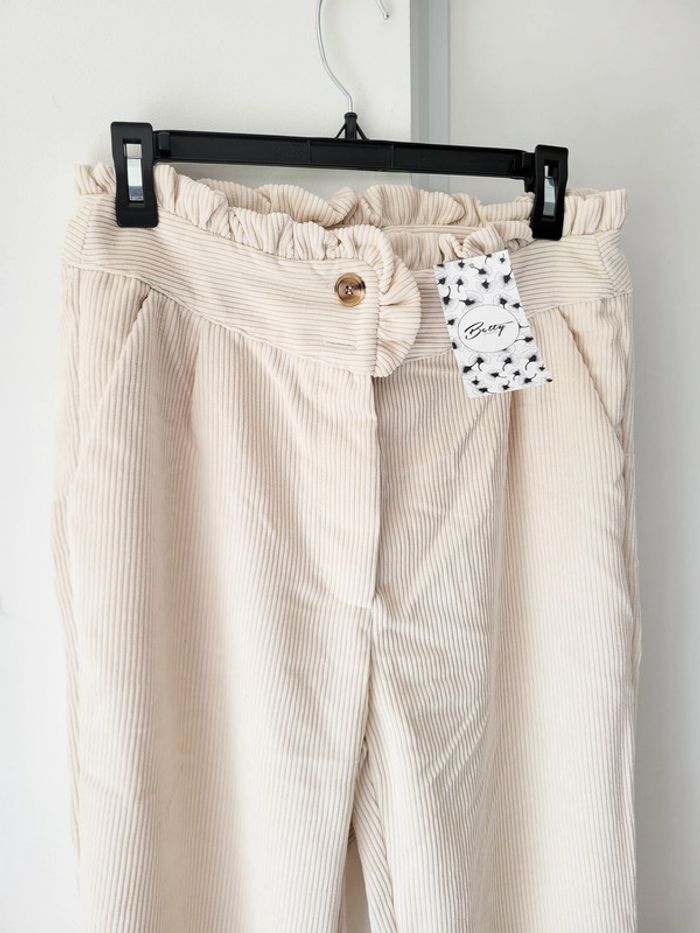 Pantalon 5 poches beige femme – Betty London - Taille L - photo numéro 2