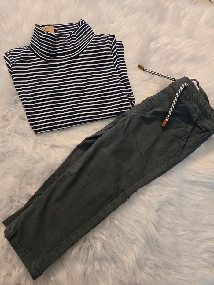 Neufs (non portés)🏷 🤩😍💙💙 superbe ensemble sous pull et pantalon doublé  36mois/3ans garçon🤩😍💙💙💙👌👌👌👌 - photo numéro 6