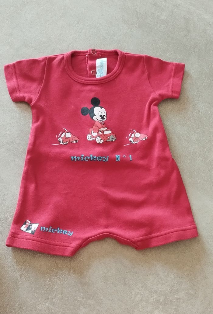 Combi été garçon 1 mois Disney Mickey