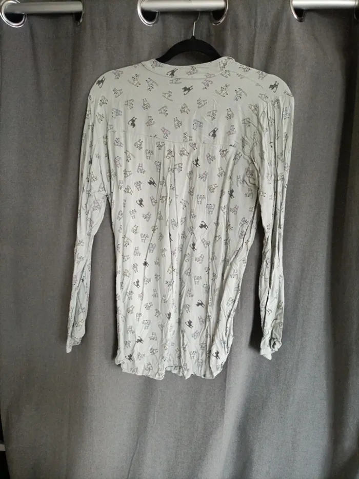 Chemise légère motif chats - photo numéro 6