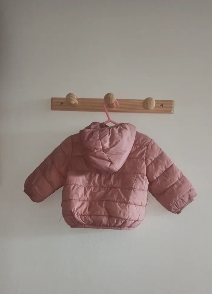 Manteau bébé fille 9 mois - Rose pastel - photo numéro 3