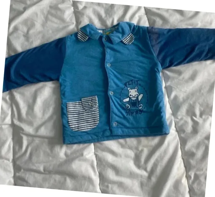 Gilet bébé garçon 12 mois vintage Jeannot lapin - photo numéro 3