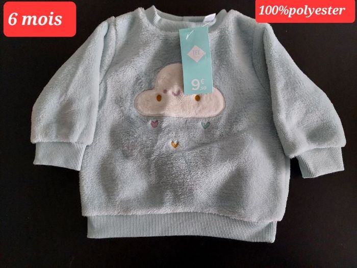 Pull bleu fille 6mois