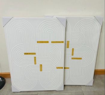 🌼deux cadres design blanc neuf 🌼