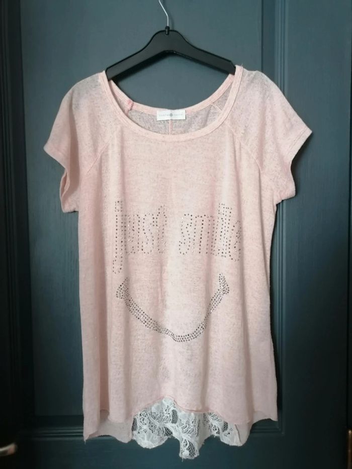 Tee-shirt Just Smile T1 Cache Cache