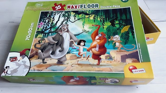 Puzzle enfant Livre de la jungle 35 pièces Maxifloor double face 70 x 50 cm - photo numéro 6