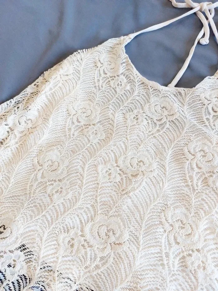 Top Épaules Dénudées Vintage Dressing – S – Blanc – État : Excellent - photo numéro 2