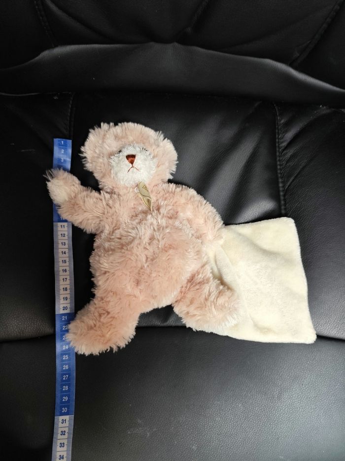 Ourson avec son doudou