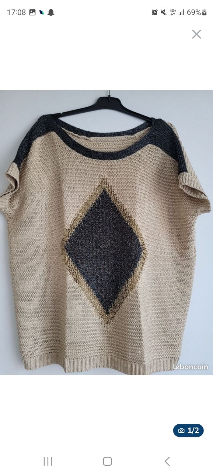 Pull col bateau femme-Taillle unique