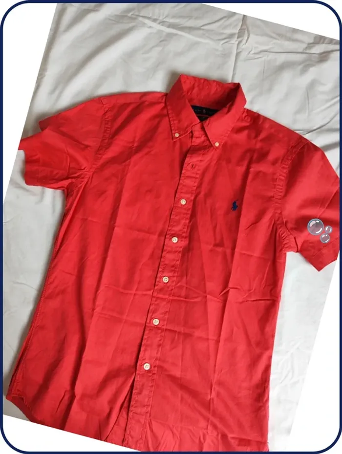 Chemise- homme- Ralph Lauren -rouge- S