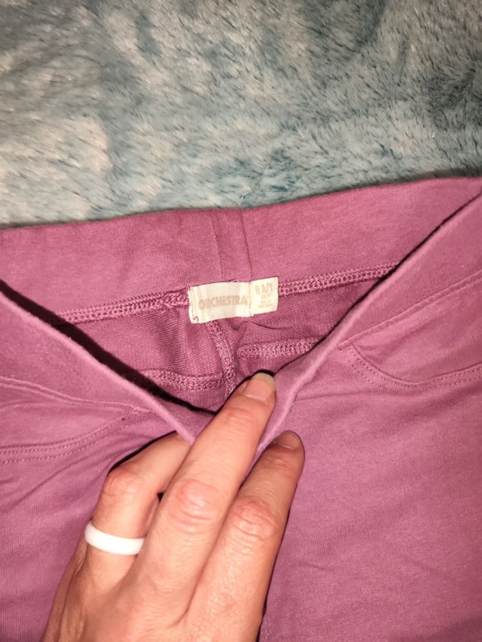 Lot de 2 pantalons leggings 8 ans - photo numéro 3