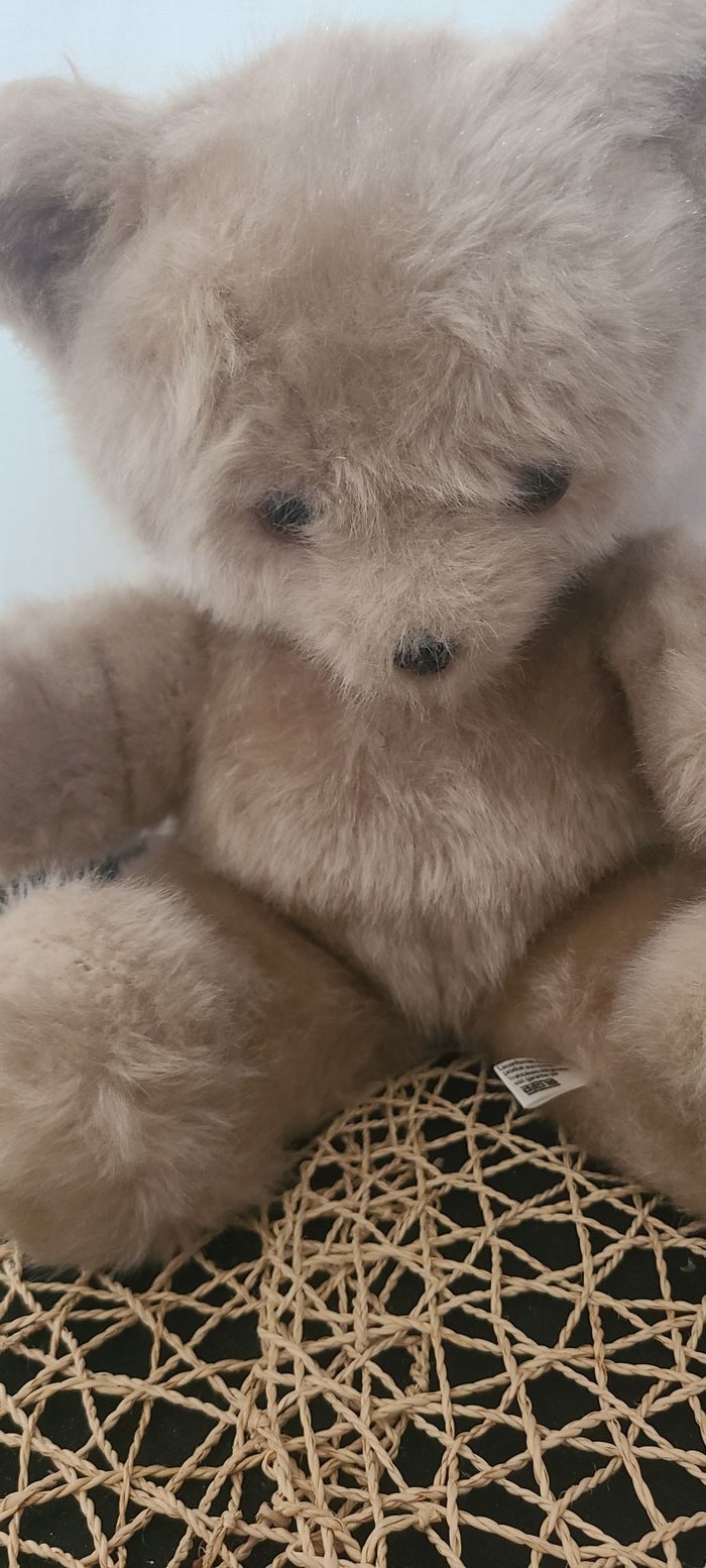 peluche ours vintage eluz collection ou décoration - photo numéro 2