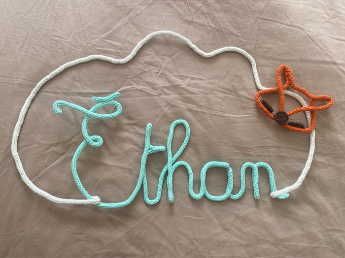 Prénom en tricotin - photo numéro 3