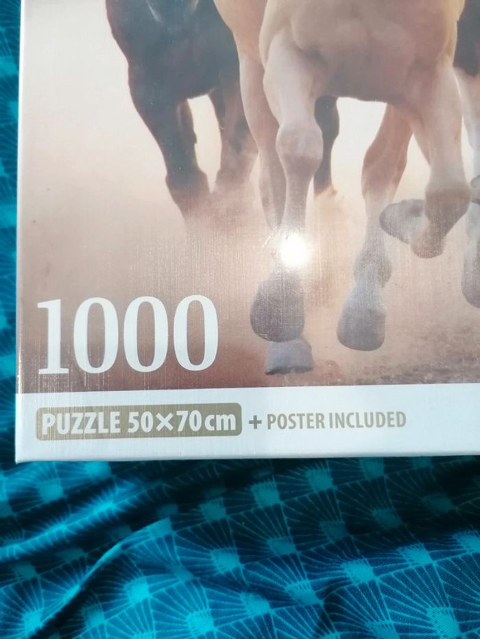 Puzzle chevaux 1000 pièces Clémentoni - photo numéro 2