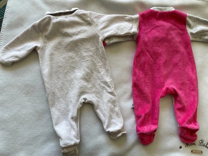 Lot de deux pyjamas bébé fille 1 mois - photo numéro 6