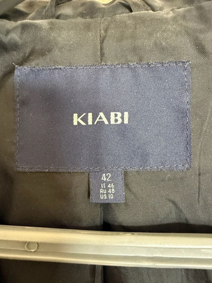 Veste manteau parka femme gris Kiabi taille 42 très bon état - photo numéro 3