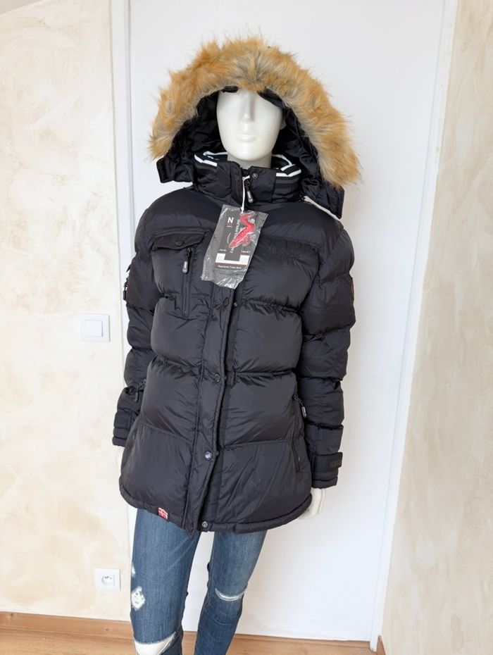 Doudoune Geographical Norway Clément – Taille L/40 – noir – Neuf avec étiquette - photo numéro 4