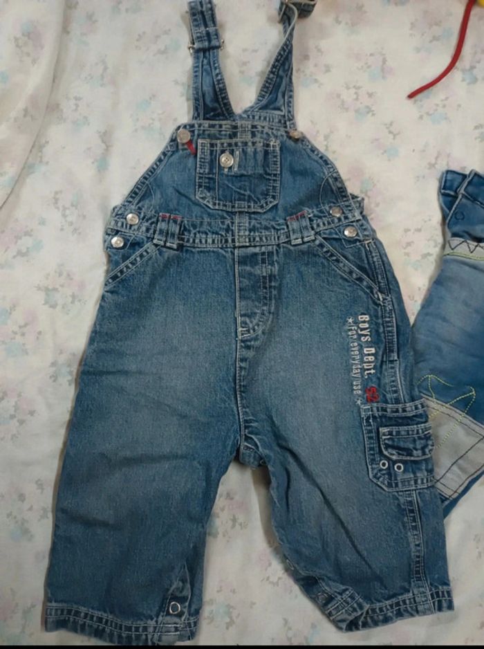 Lot 2 salopettes jean - photo numéro 2