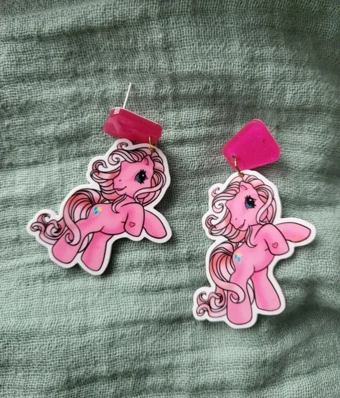 Boucles d'oreilles my little pony
