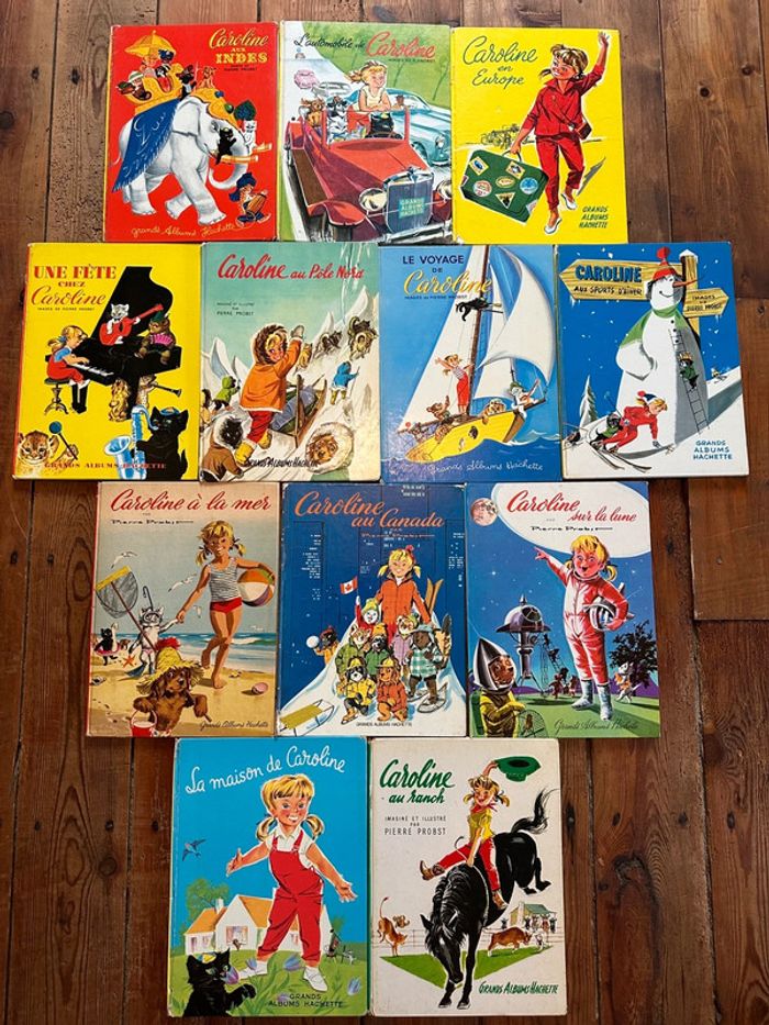 Grands albums Hachette anciens couleurs - Lot de 12 livres Caroline Pierre Probst