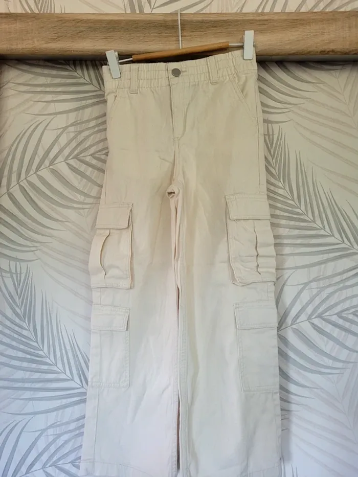 Pantalon cargo fille taille 8-9  ans - photo numéro 2