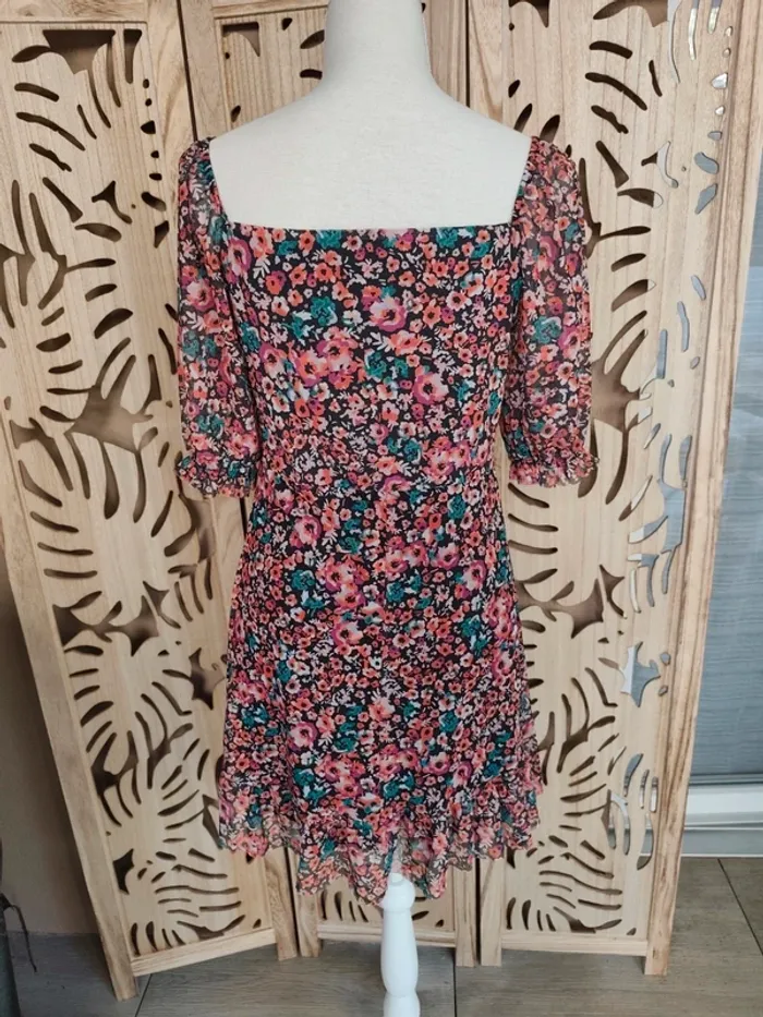 Robe imprimée fleurie col carré T L Trendyol - photo numéro 7