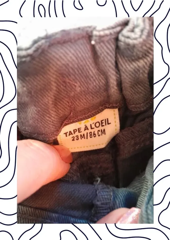 Jeans tape à l'oeil 24 mois - photo numéro 3