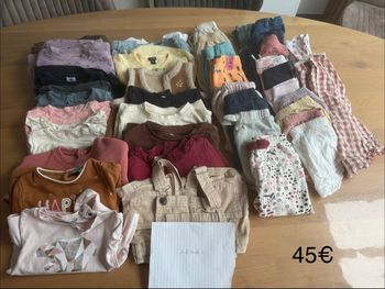 Lot vêtements fille 18mois