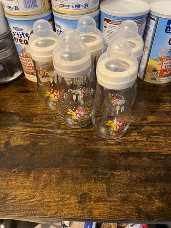 Lots  de biberons mam en verre 