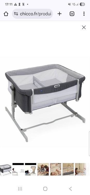 Berceau Cododo Chicco Next2Me Twins
