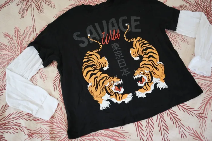 T-Shirt Manches Longues Savage Tigres - photo numéro 2