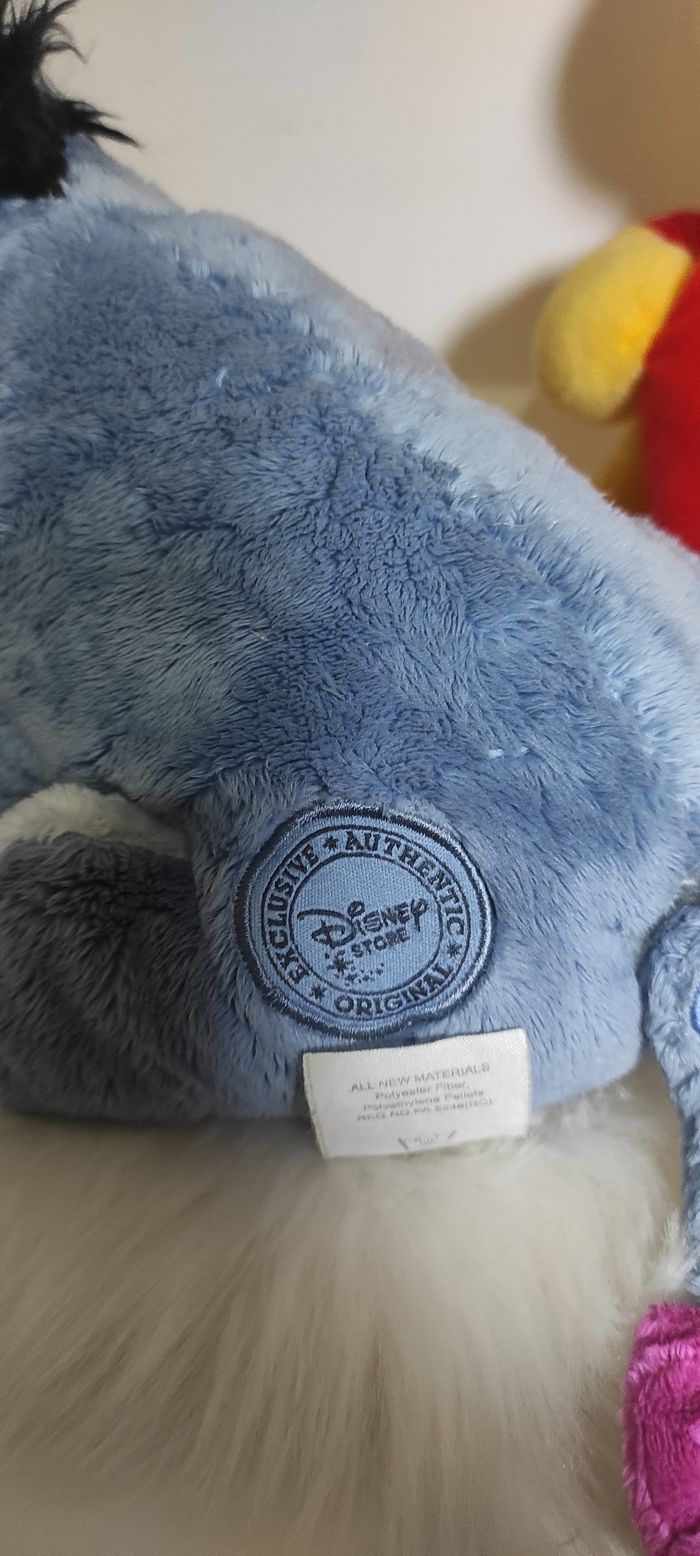 2 peluches Winnie ourson et bourriquet  Disney - photo numéro 7