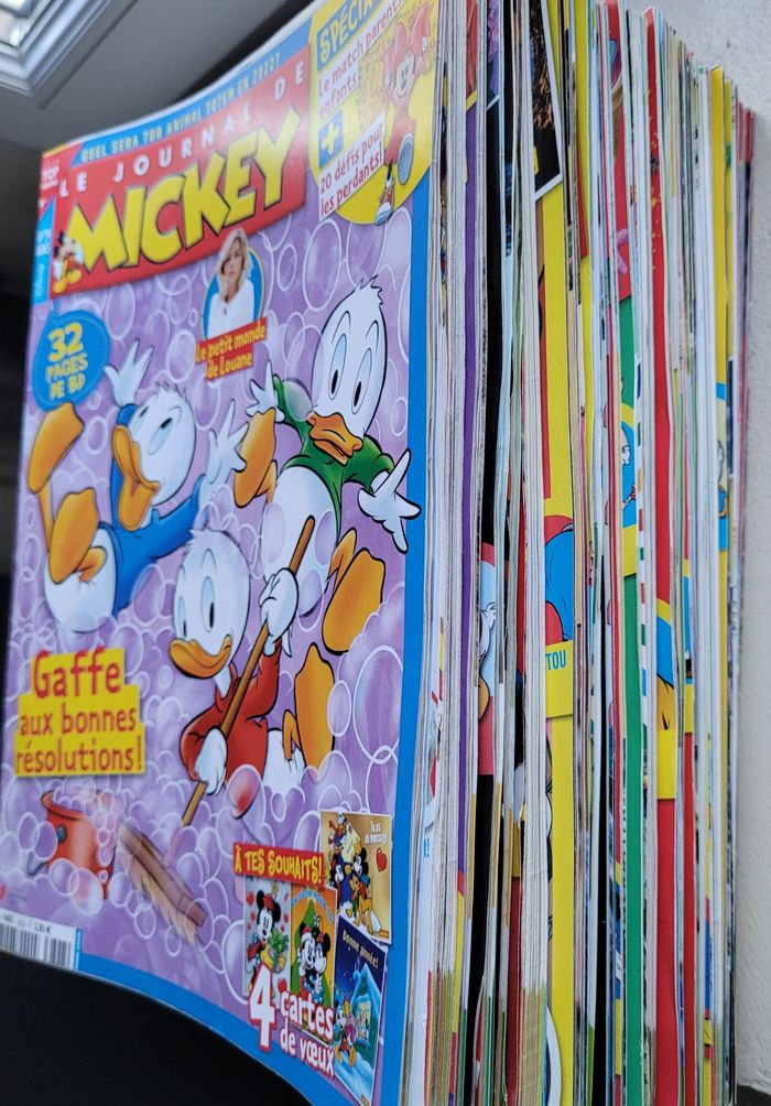 Lot magazines du journal de Mickey. Année complète2021 (52 numéros)