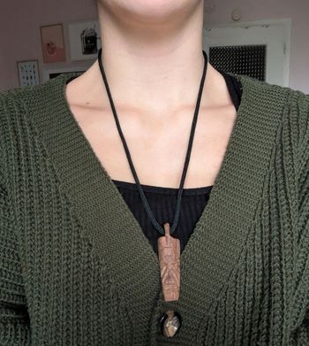 Collier ethnique en bois