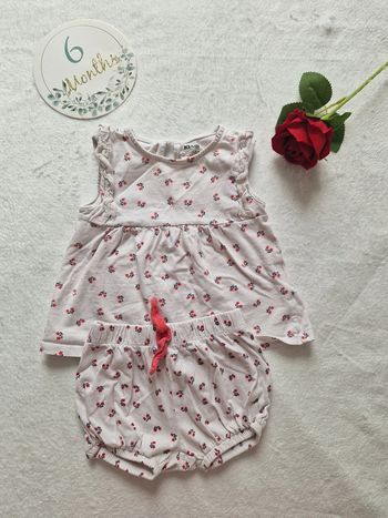 Ensemble short + tee shirt cerises