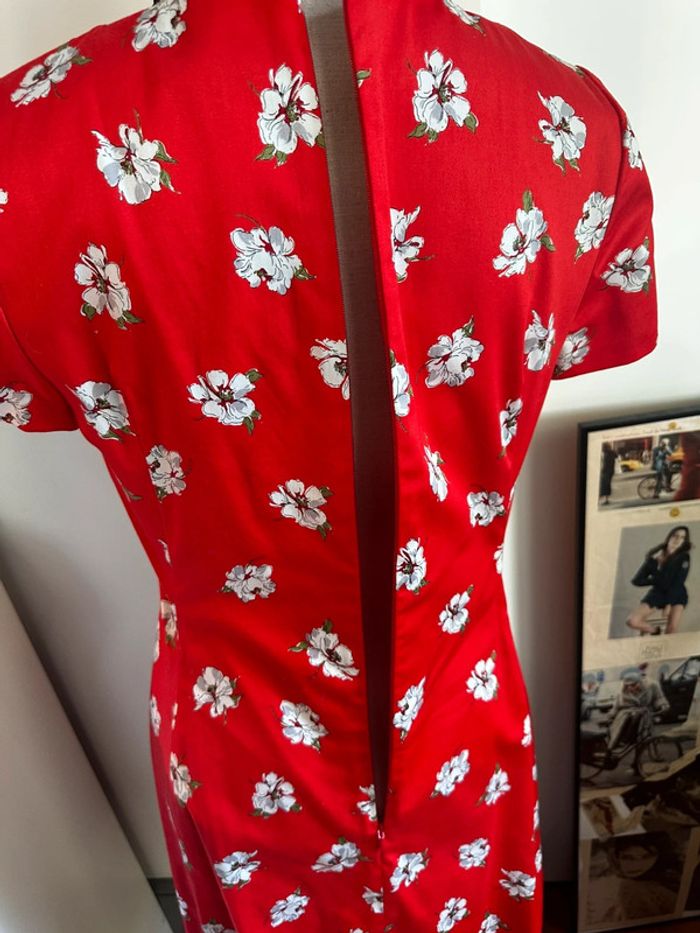 🌸Robe Caroll rouge à fleurs blanches – Taille 40 – Neuve avec étiquette 🌸 - photo numéro 10