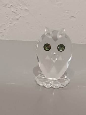Chouette en cristal taillé 