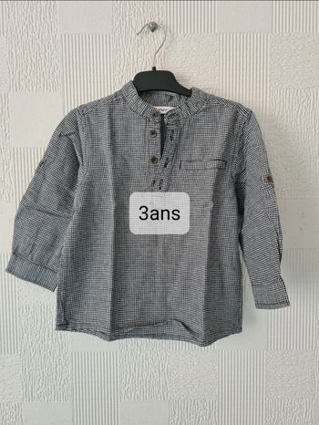 Chemise col Mao Kid Kanaï 3 ans