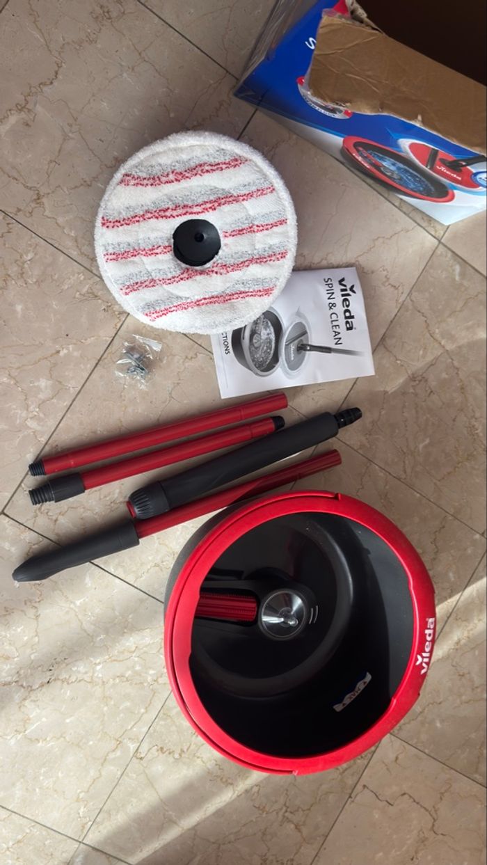 Serpillière Vileda Spin & Clean – neuf - photo numéro 2