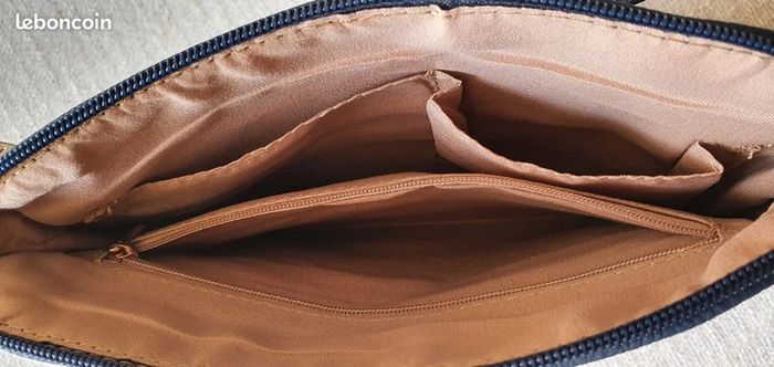 Sac bandoulière marine à pompons - photo numéro 3