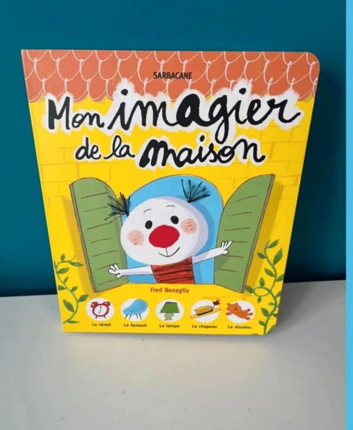 Livre cartonné mon imagier de la maison dès 18 mois neuf