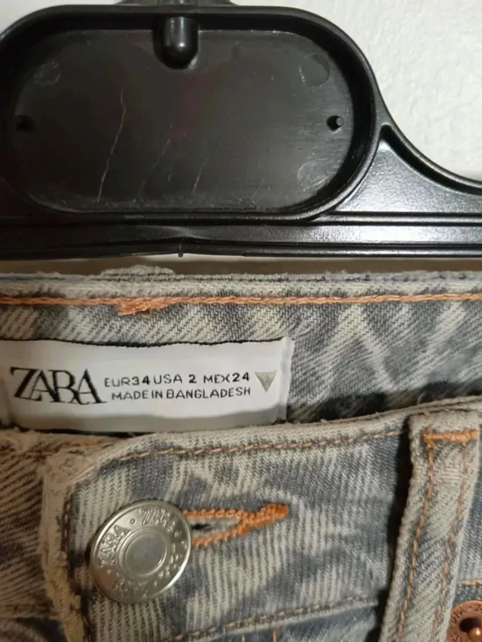 C18 jeans gris Zara 34 - photo numéro 3