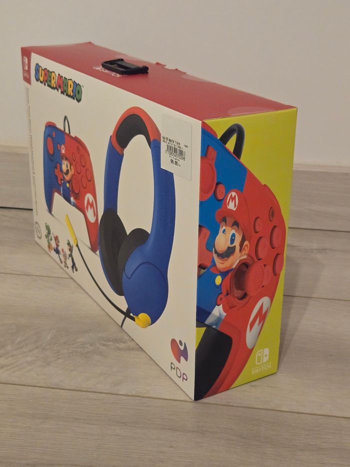 Pack Gaming Mario Pdp Manette filaire + Casque filaire pour Nintendo Switch neuf - photo numéro 4