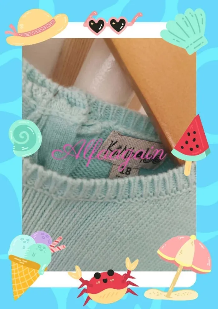 Robe pull bleue kimbaloo neuve 18mois - photo numéro 4