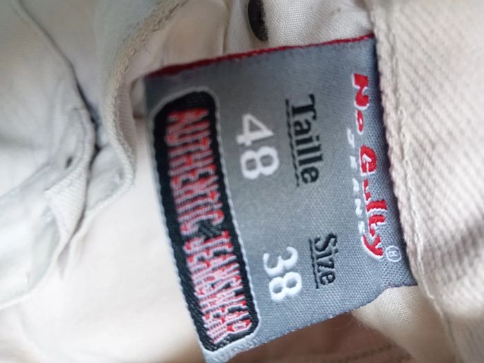 jean no gulty couleur crème / écru neuf taille 48 - photo numéro 9