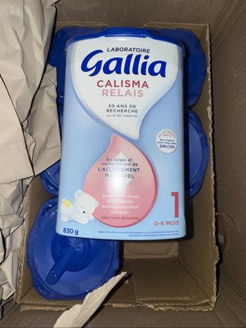 Lot 6 lait Gallia relais calisma