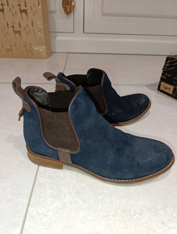 Bottines bleu marine Mustang 37 - photo numéro 3