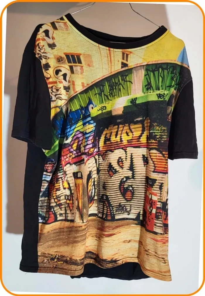 T-shirt Airness - Taille L - Street Art Unique - photo numéro 4