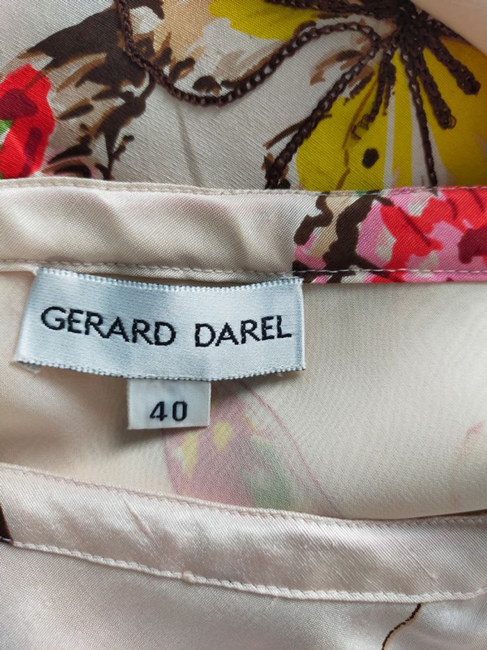 Jupe midi 100% soie Gérard Darel – Papillons colorés – T. 40 - photo numéro 14